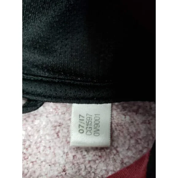 Adidas Hoodie Red M/L Adult Activewear Gym Casual Hoodie Kangaroo Pocket Warm - Picture 7 of 10